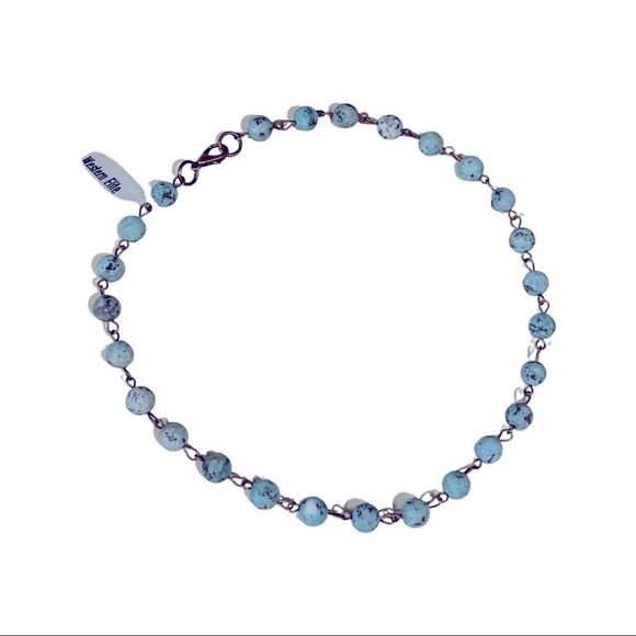 AFRICAN TURQUOISE HEALING ENERGY • Choker Necklace • NWT - Picture 1 of 5